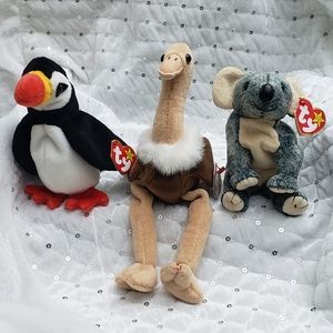 RARE, RETIRED  Ty Beanie Babies Bundle with Tag Errors